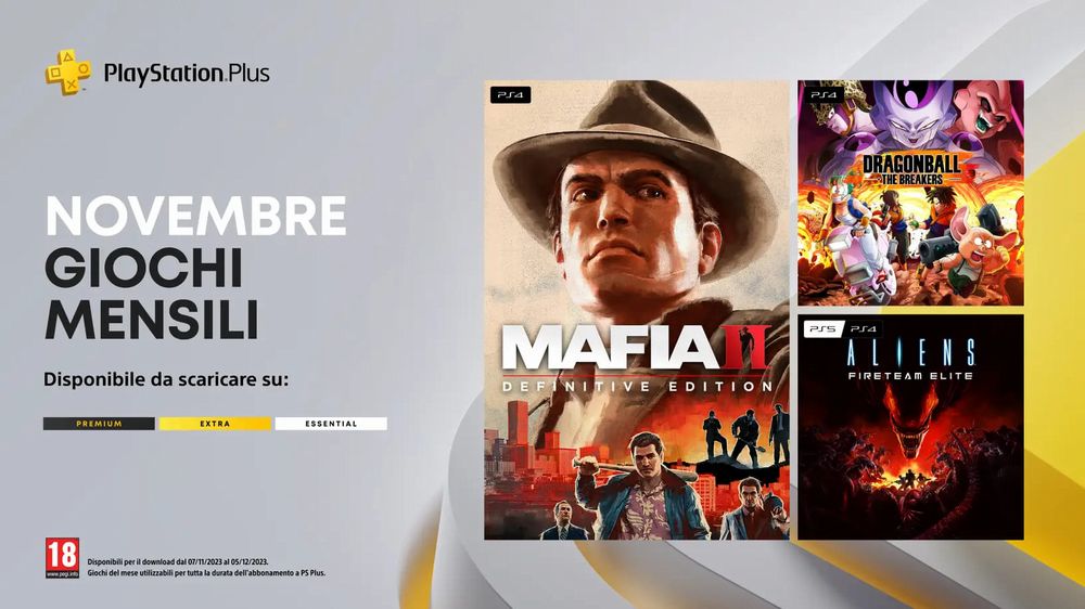 Playstation Plus novembre 2023